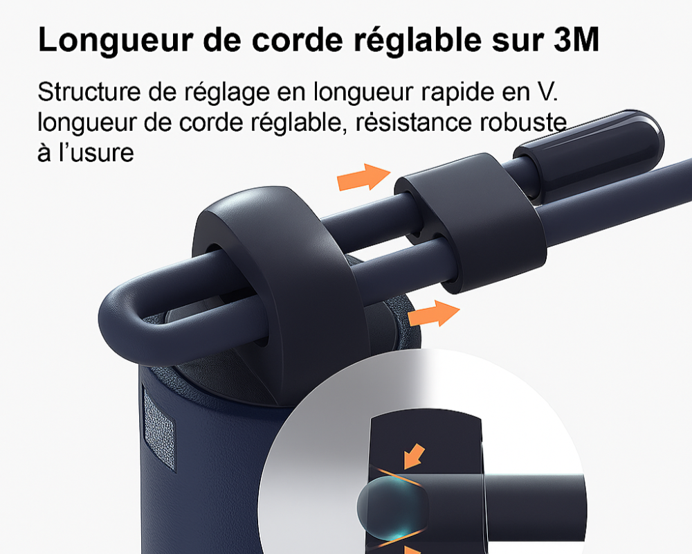 longueur de cable réglable